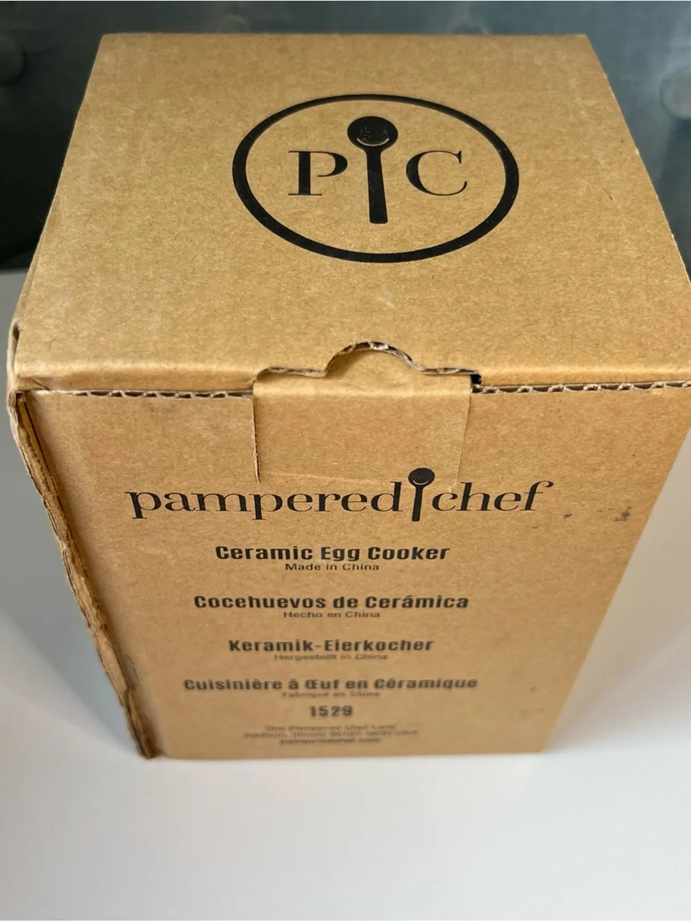 Pampered Chef Ceramic Egg Cooker #1529 Brand new in box